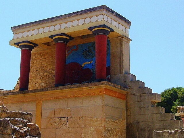 Knossos-palatset och legenden om Minotauren