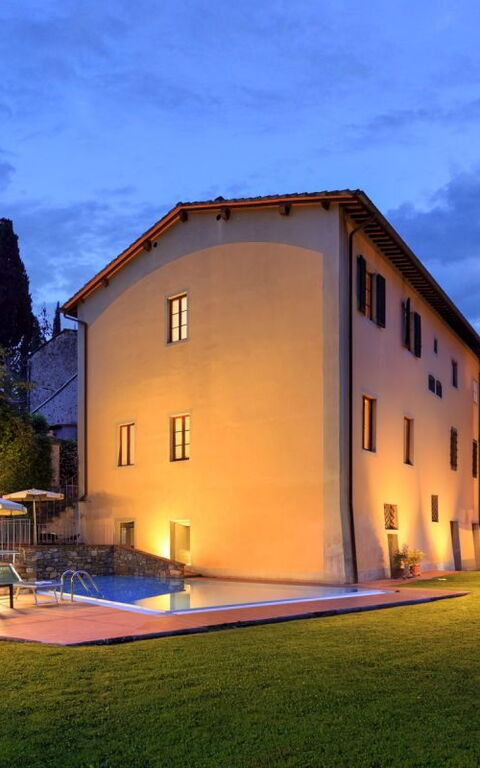 Palazzo a Greve: slå samman, Sommar, Trädgård, Utomhus