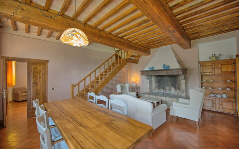 Semesterboende Villa Acciaioli: Lunchrum, Vardagsrum