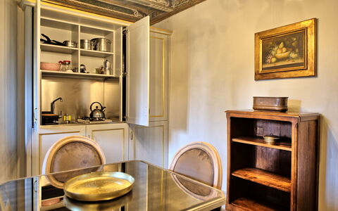 Semesterboende Cappella: Kök, Lunchrum, Vardagsrum