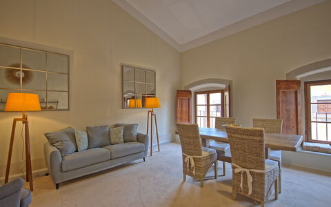 Semesterboende Montegufoni 27: Kök, Lunchrum, Vardagsrum