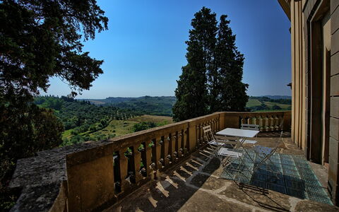 Semesterboende Montegufoni 29: Balkong / terrass / uteplats