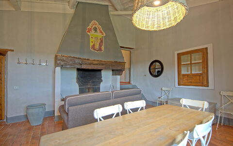 Semesterboende Acciaioli 14: Kök, Lunchrum, Vardagsrum