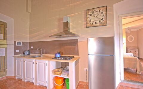 Semesterboende Montegufoni 30: Kök, Lunchrum, Vardagsrum