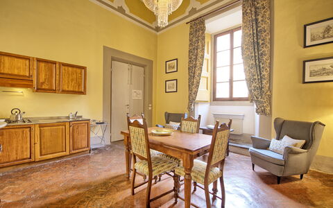 Semesterboende Guardiano: Kök, Lunchrum, Vardagsrum