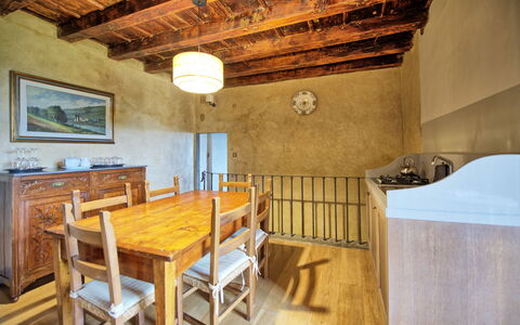 Semesterboende Montegufoni 23: Kök, Lunchrum