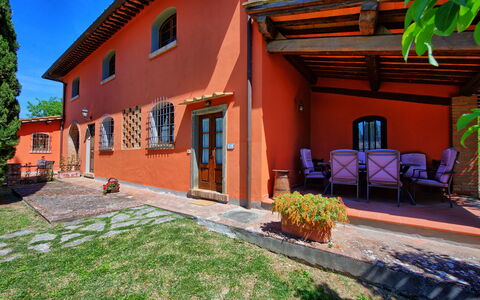 Semesterboende Villa Acciaioli: Balkong / terrass / uteplats, Exteriör, Trädgård, Utomhus