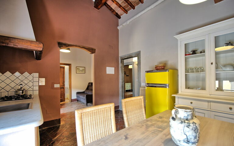 Semesterboende Montegufoni 19b: Kök, Lunchrum, Vardagsrum