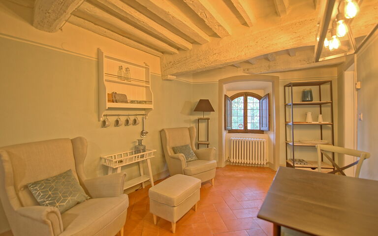 Semesterboende Montegufoni 10: Kök, Lunchrum, Vardagsrum