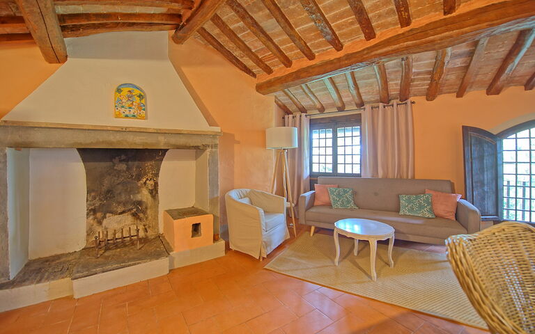 Semesterboende Montegufoni 11: Kök, Lunchrum, Vardagsrum