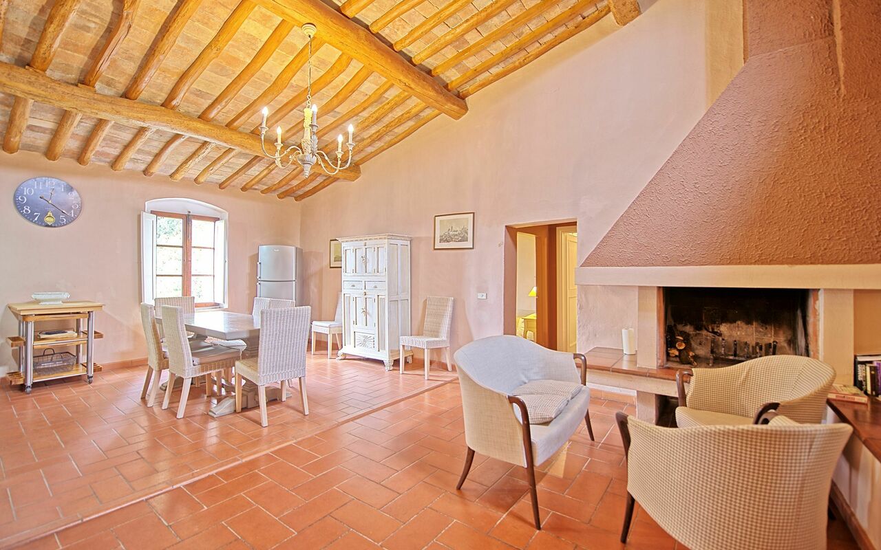 Semesterboende Acciaioli 1Bis: Kök, Lunchrum, Vardagsrum