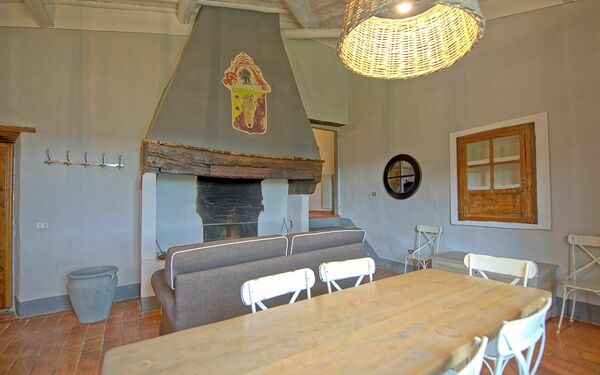 Semesterboende Acciaioli 14: Kök, Lunchrum, Vardagsrum