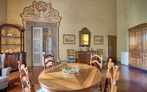 Semesterboende Montegufoni 7: Lunchrum, Vardagsrum