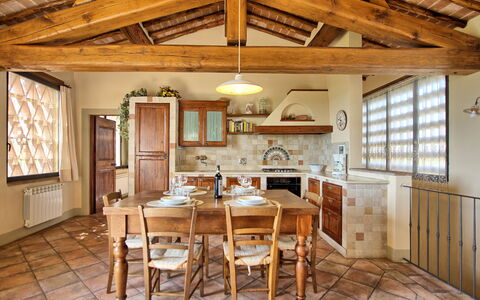 Semesterboende Glicini 3: Kök, Lunchrum, Vardagsrum