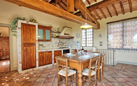 Semesterboende Glicini 3: Kök, Lunchrum, Vardagsrum