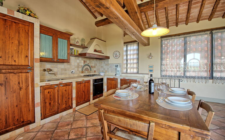 Semesterboende Glicini 3: Kök, Lunchrum, Vardagsrum