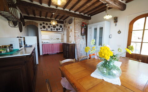 Semesterboende Cornocchio 2: Kök, Lunchrum