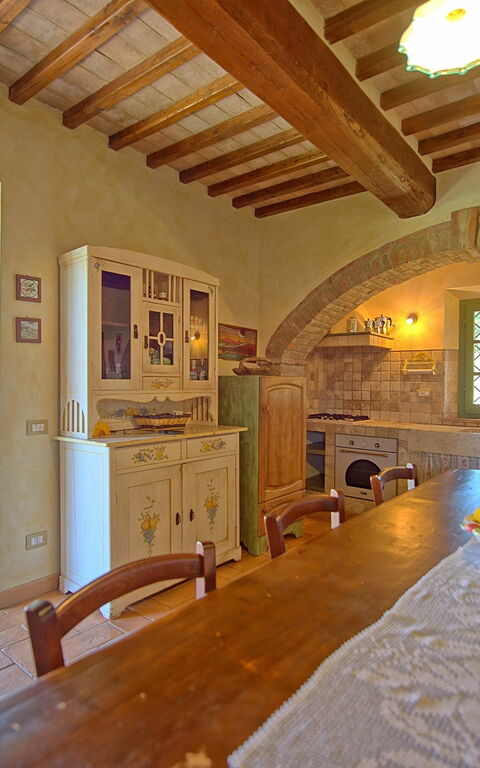 Castelmuzio: Kök, Lunchrum, Vardagsrum