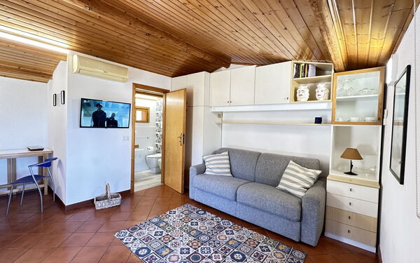 Semesterboende Castellammare 1: Kök, Vardagsrum