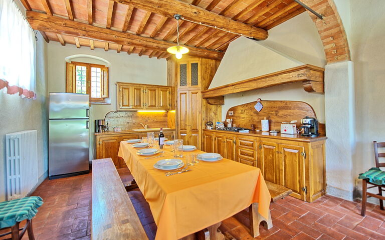 Casa Scopeti: Kök, Lunchrum