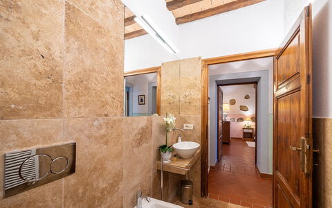 Semesterboende Montelopio 2: Badrum, Rumsinformation