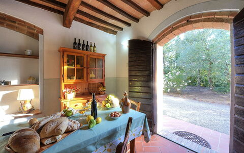 Semesterboende Montelopio 2: Kök, Lunchrum, Vardagsrum