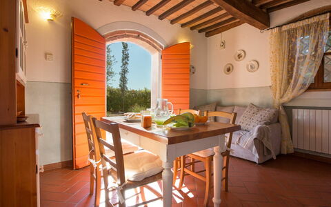 Semesterboende Montelopio 2: Kök, Lunchrum, Vardagsrum