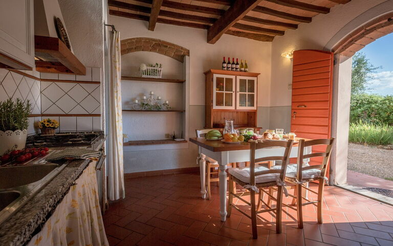 Semesterboende Montelopio 2: Kök, Lunchrum, Vardagsrum