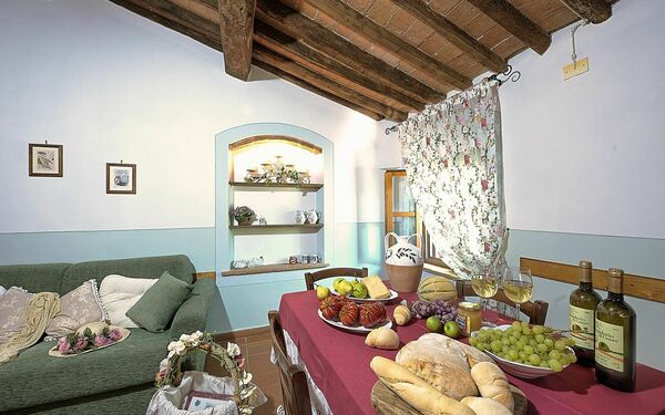 Semesterboende Montelopio 8: Kök, Lunchrum, Vardagsrum