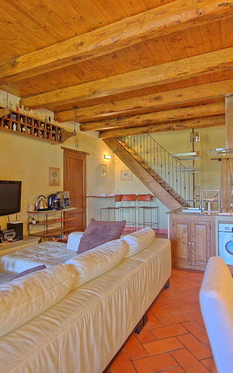 Villa Margherita: Kök, Lunchrum, Vardagsrum