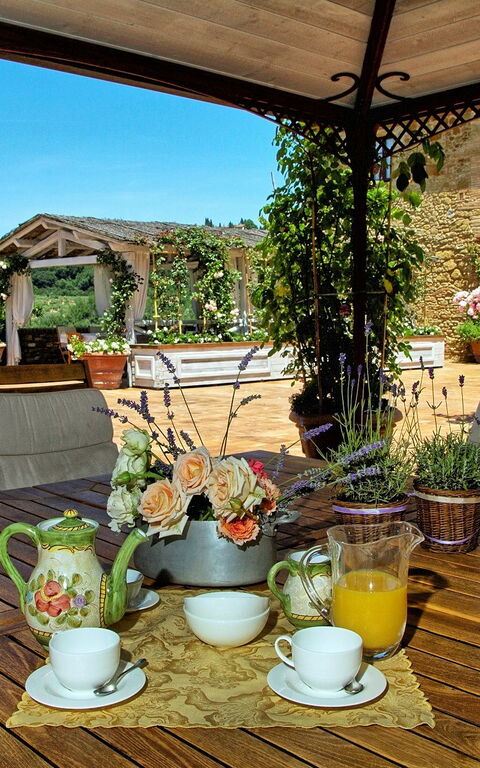 Villa Petrognano: Balkong / terrass / uteplats