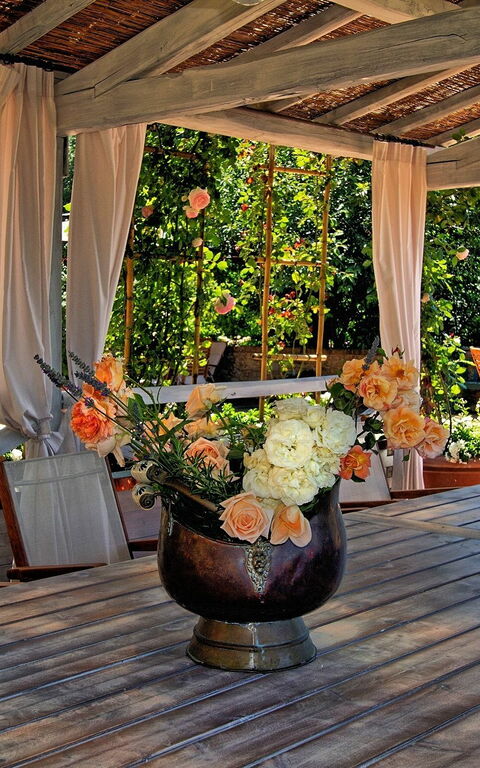 Villa Petrognano: slå samman, Utomhus, Visningar