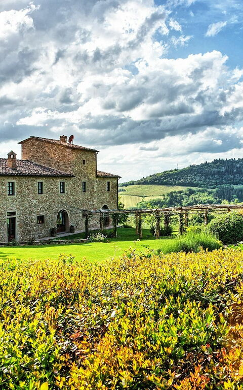 Villa Petrognano: Exteriör, slå samman, Utomhus, Visningar
