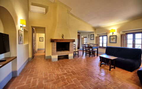 Semesterboende Fornacino 3: Vardagsrum