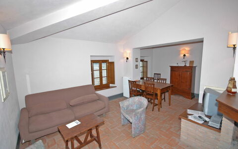 Semesterboende Fornacino 2: Kök, Lunchrum, Vardagsrum