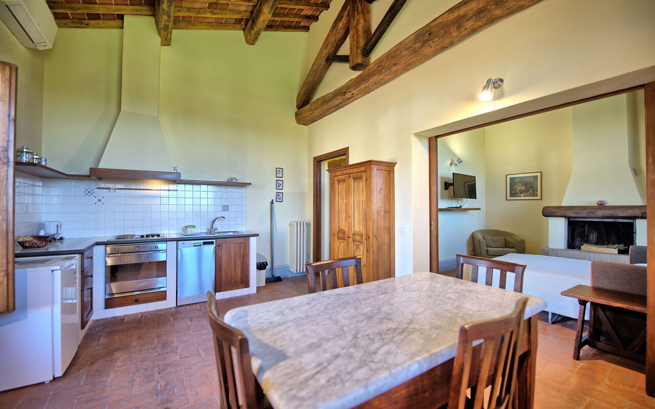 Semesterboende Fornacino 1: Kök, Lunchrum