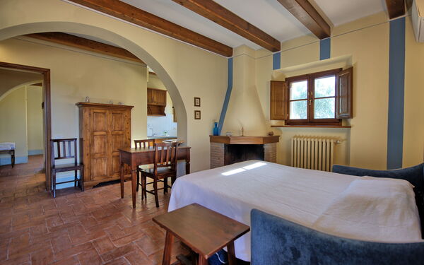 Semesterboende Fornacino 4: Kök, Lunchrum, Vardagsrum