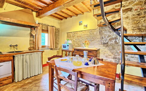 Semesterboende Orietta 3: Kök, Vardagsrum