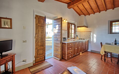 Semesterboende Le Fonti 8: Kök, Lunchrum, Vardagsrum