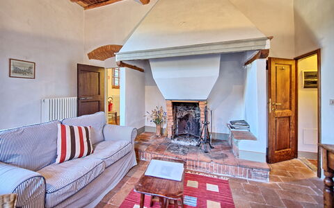 Semesterboende Le Fonti 15: Vardagsrum