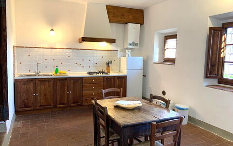 Semesterboende Le Fonti 11: Kök, Lunchrum