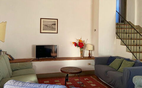 Semesterboende Le Fonti 7: Vardagsrum