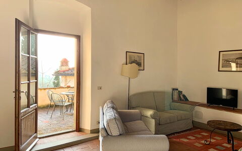 Semesterboende Le Fonti 7: Vardagsrum