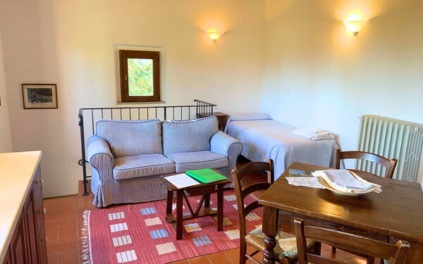 Semesterboende Le Fonti 5: Lunchrum, Vardagsrum