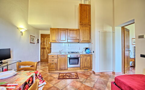 Semesterboende Certaldo 2: Kök, Lunchrum, Vardagsrum