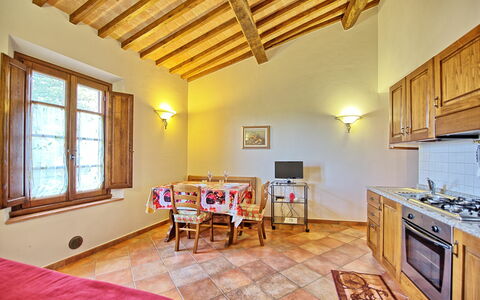Semesterboende Certaldo 2: Kök, Lunchrum, Vardagsrum