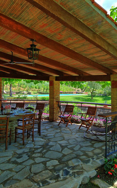 Villa Lo Scoiattolo: Balkong / terrass / uteplats