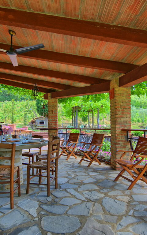 Villa Lo Scoiattolo: Balkong / terrass / uteplats