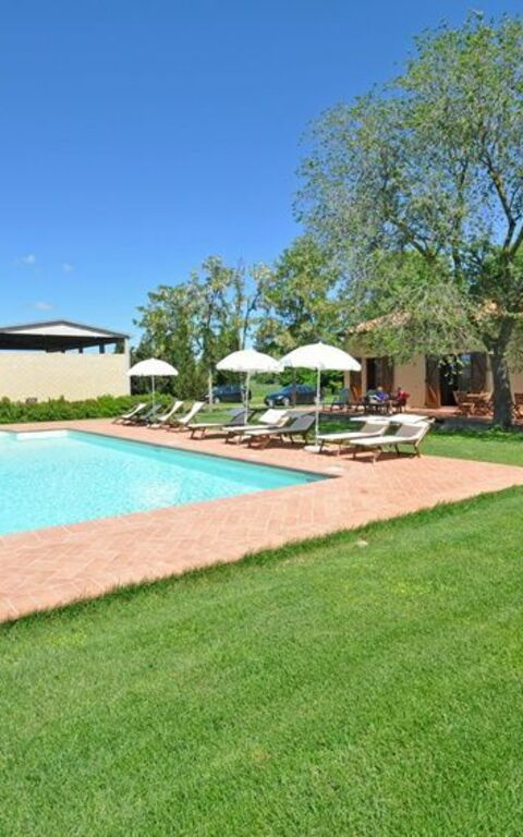 Pienza: slå samman, Trädgård