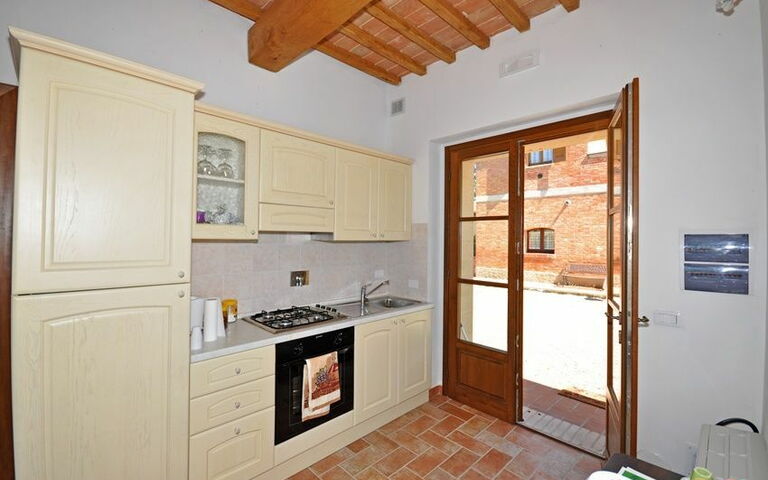 Semesterboende Pienza c: Kök, Lunchrum, Vardagsrum